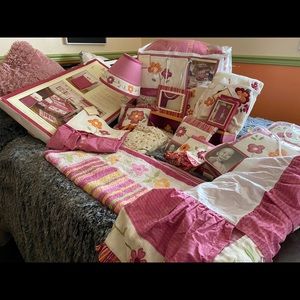 Baby Martel Raspberry Petals Crib Bedding